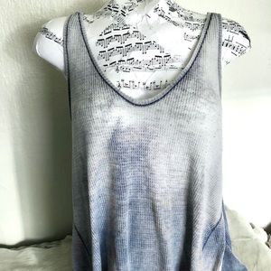 FREE PEOPLE we the free blue/grey flowy tank M